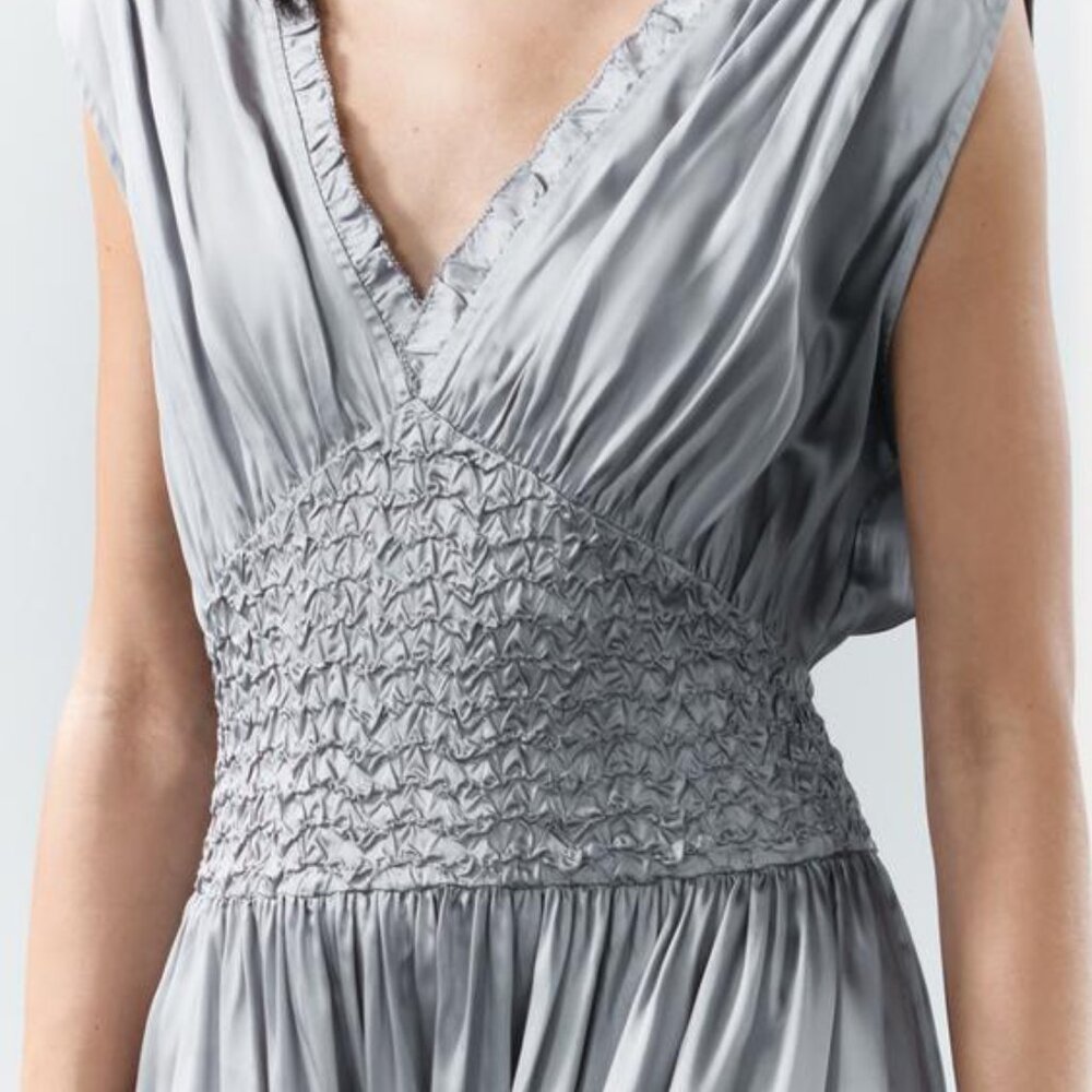 Zara Silver Midi Dress - Picture 13 of 15
